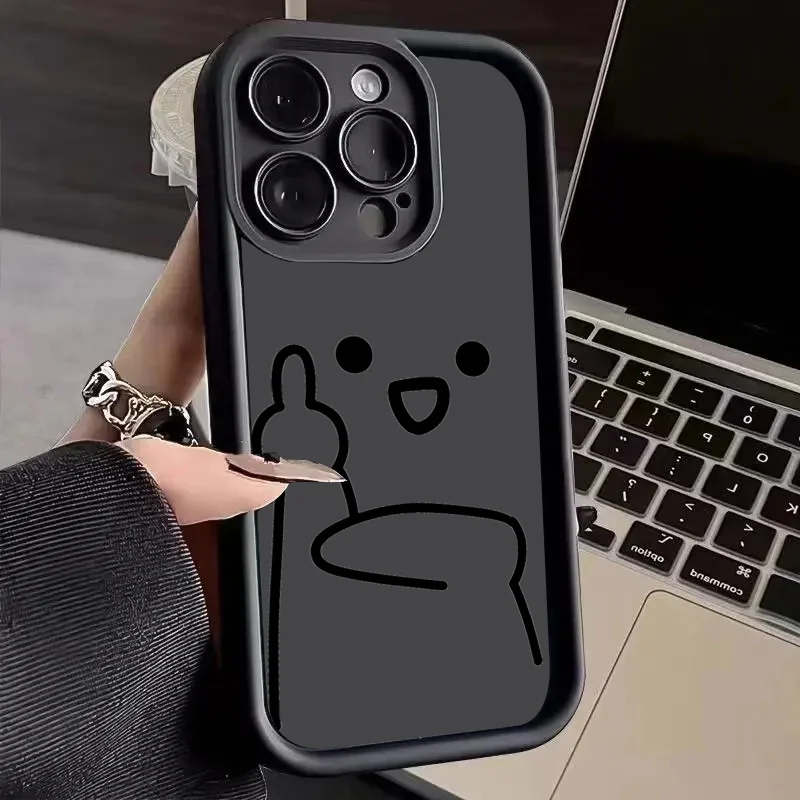 Cartoon Stickman Design Phone Case Cover