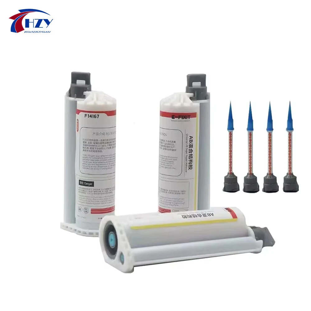 E-FIXIT AB iPhone X XS 8-16 Pro Max 뒷면 커버 유리 렌즈 LCD 프레임 베젤 본딩 접착제 전용 혼합 구조용 접착제