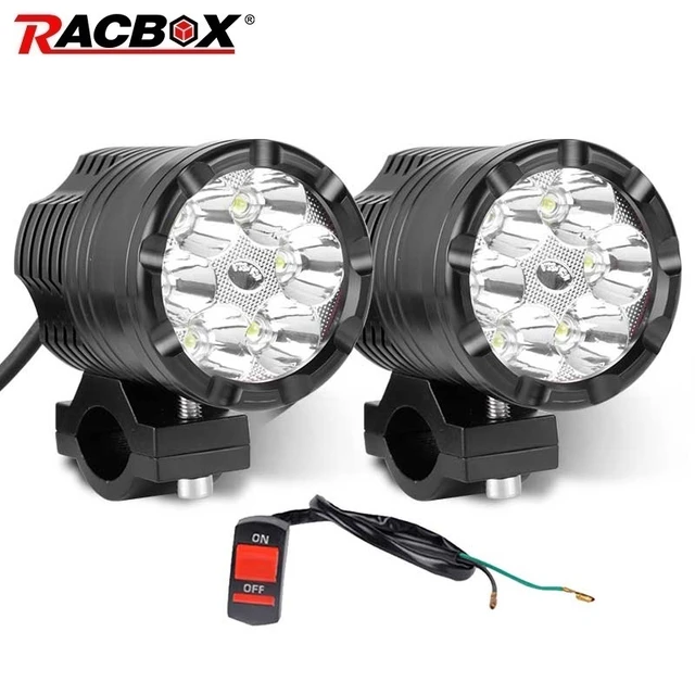 Focos Led para motocicleta, lámpara auxiliar, accesorios de foco para Moto,  12V, 24V, 36V - AliExpress