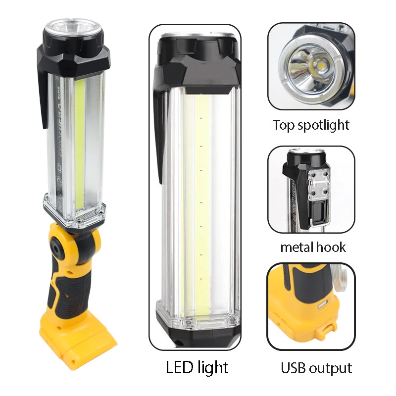 For BLACK DECKER For Bosch Craftsman Dewalt Makita Milwaukee Downlight Spotlights Lamp 14.4V 18V Lithium Battery
