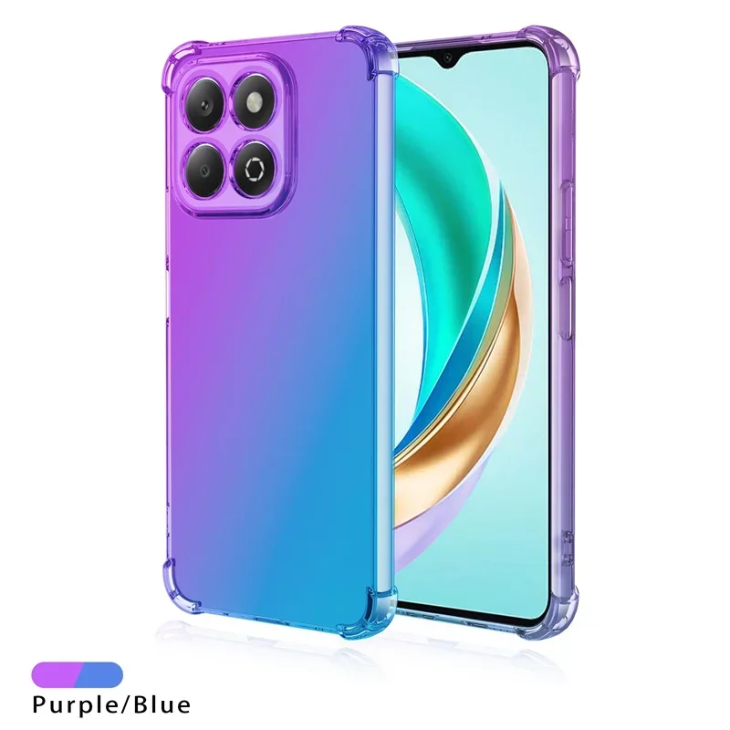 Rainbow Gradient Shockproof Translucent Phone Case - Soft TPU Cover