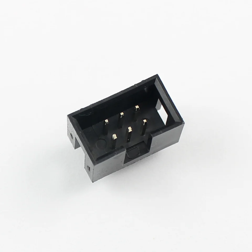 50pz Passo 2,54 Mm 2x3 Pin Doppia Dritto Femmina Connettore Pin