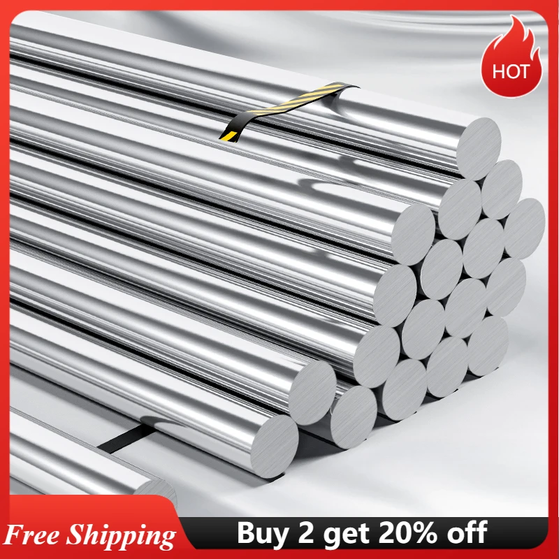 303 Stainless Steel Rod Diameter 1mm-10mm Shaft 8mm 4mm 5mm 6mm 8mm 10mm  Linear Shaft 3d Printer Parts 8mm 100-500mm Long 400mm