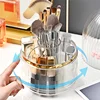 Makeup Brush Holder 360° Rotating Makeup Brush Holder Dustproof Make Up Brush Container With Clear Acryliccover B 1