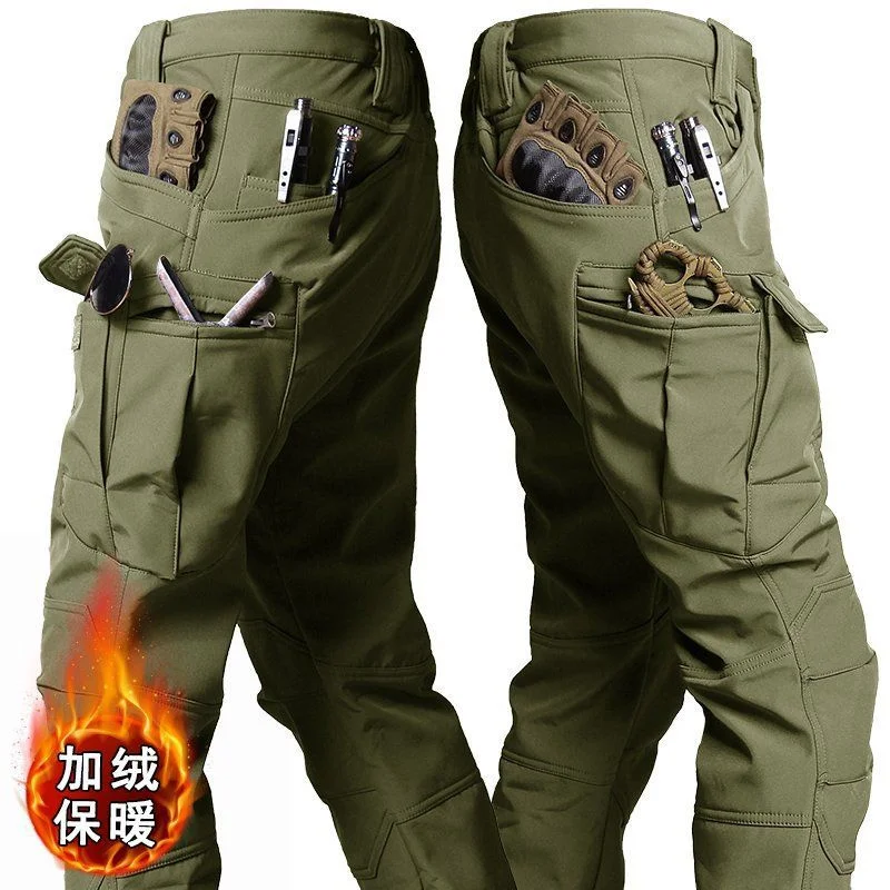 Tactical Suit Winter Jackets Pants Men Women Outdoor Hiking Windproof Waterproof Multi Pockets