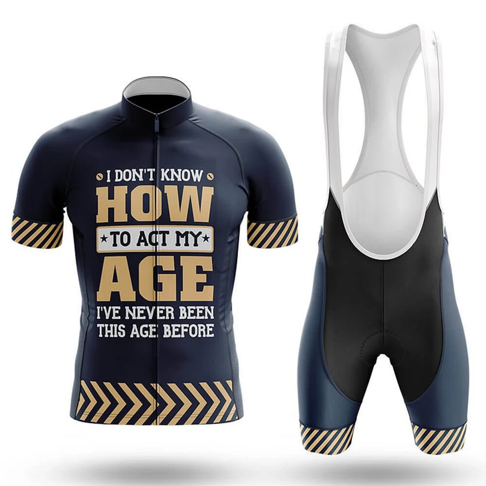 

Костюм велосипедный Act My Age, комплект с шортами, веломайка, велосипедная рубашка, одежда с коротким рукавом, горный костюм для горного велосипеда