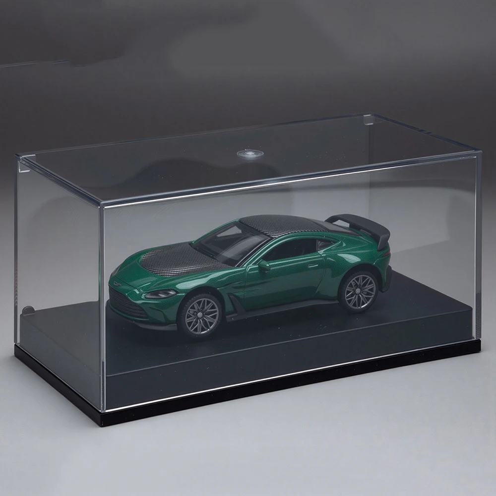 Diecast Alloy Car Collectible with Dust Cover - 1:64 Miniature Toy