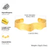 Vnox Stainless Steel Wave Bangles For Women Irregular Shape Smooth Twist Wide Cuff Bangles Party Fashion Bracelet Jewelry Gift 5