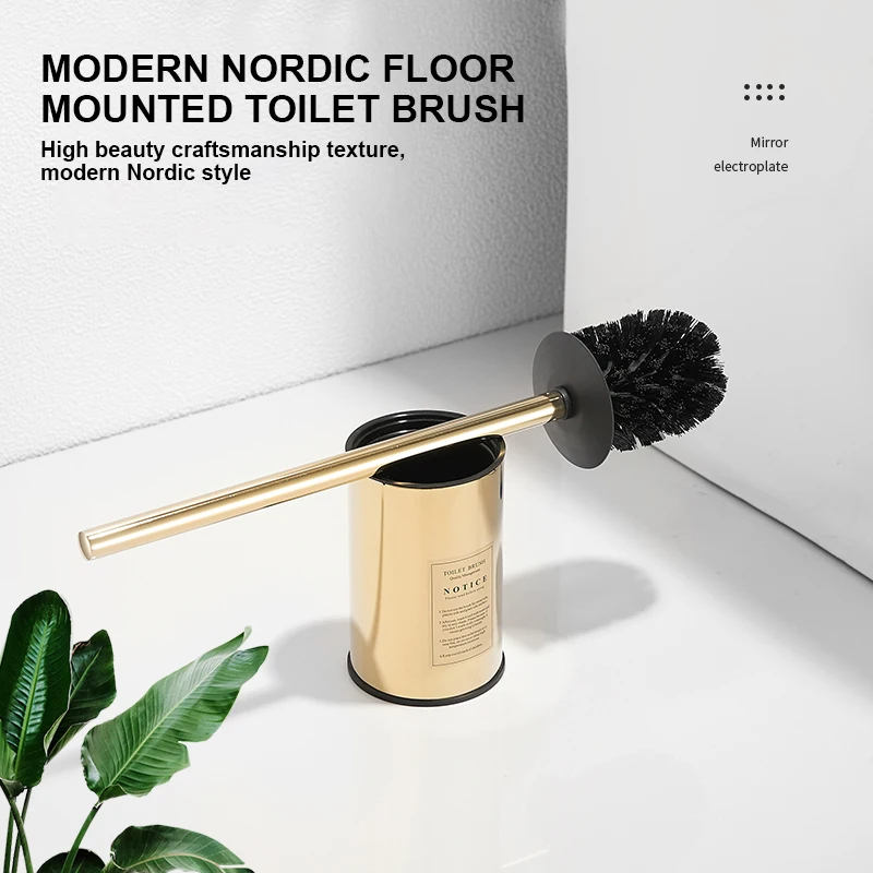 Toilet Brush Holder Wall Mount Household WC Cleaning Tools Stainless Steel Bathroom Accessories FR06 toilet brush holder
