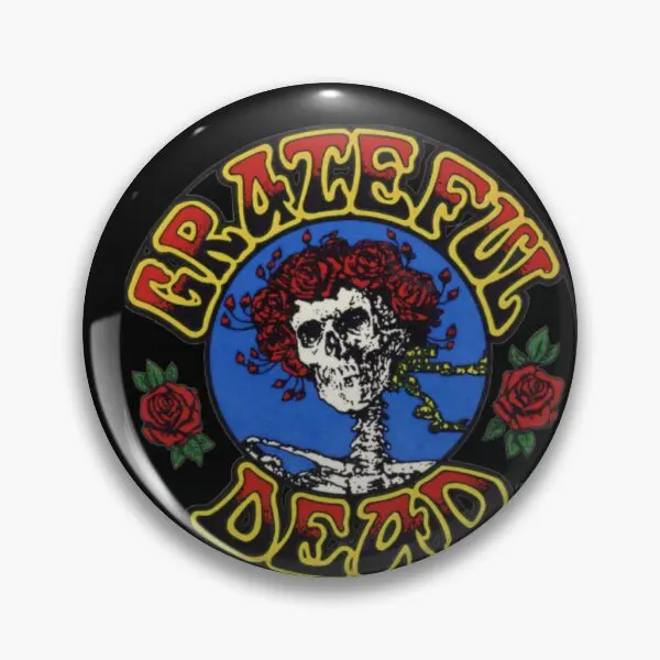 Надпись «Dead And Company Grateful Rock», мягкая Металлическая Булавка, женская шляпа, значок, модное ювелирное изделие, креативный воротник, мультяшная одежда, милая