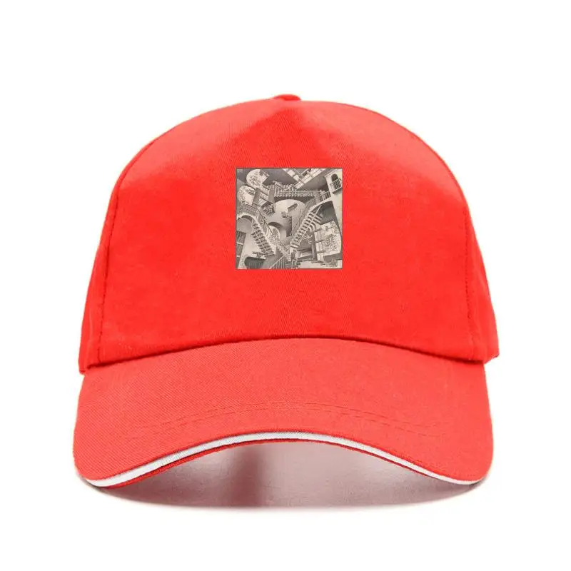 

Relativity Optical Illusion M C Escher Graphic Artist Adult Bill Hat Custom Print Baseball Caps