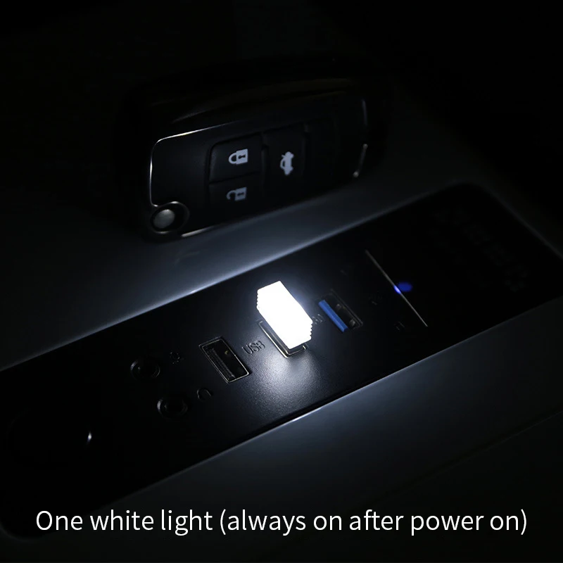 Compact USB LED Car Interior Atmosphere Light - Colorful Decorative Lamp and Emergency Lighting Accessory