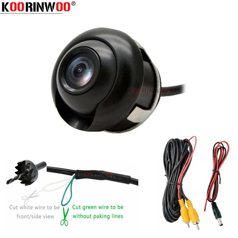 

Koorinwoo 360 камера HD видео система RCA переключатель Автомобильная камера заднего вида/Фронтальная камера/система бокового заднего вида автомобильная техника