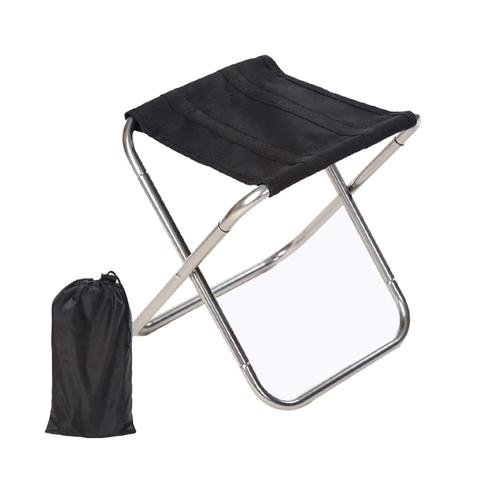 

Foldable Outdoor Chair Travel Camping Portable Alloy Fishing Chair Stool Lightweight Oxford Cloth Seat Hiking Tool Picnic Rest