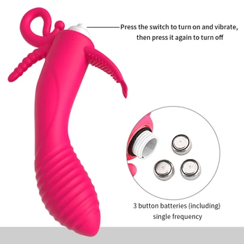3 In 1 Vibrator Rabbit Dildo Waterproof Vaginal Clitoral Anal Stimulator Vibration Erotic Sex Toys for Women Couples Sex Shop 4