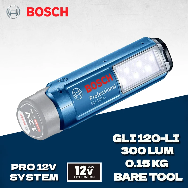 BOSCH GLI120-Li Cordless Jobsite Light Bare Tool Handheld Lights