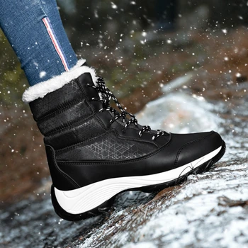 أحذية الكاحل مقاوم للماء للنساء ، أحذية منصة ، الدفء ، الثلوج ، أفخم ، الشتاء ، جديد ، 2023 3