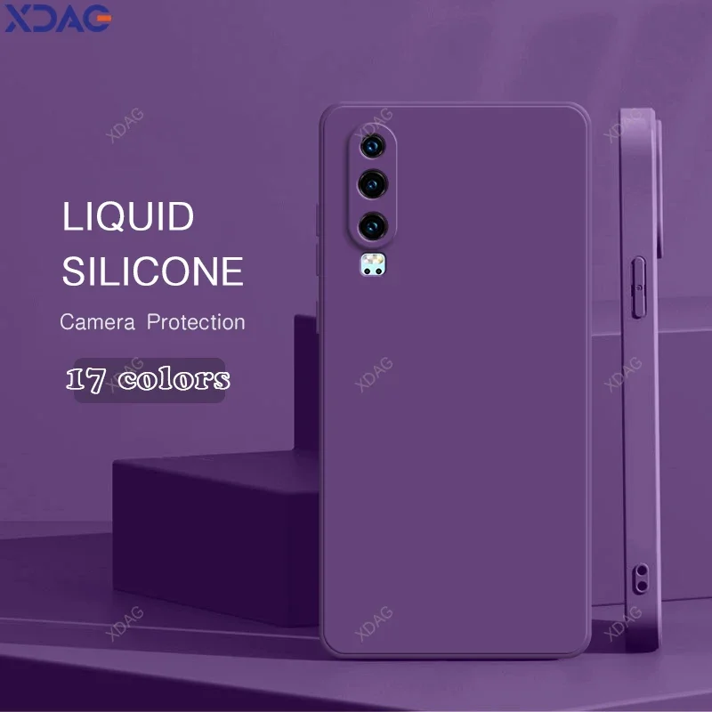 Custodia Originale Color Caramella Per Huawei P30 Pro Lite New Edition Soft Liquid Silicone Luxury Funda Carcasas Accessori Per Telefoni