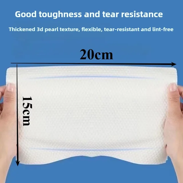 Reusable thickened face towel One pack of 50/100 Pcs per pack Travel cleanser wet dry makeup remover cotton soft fabric Useful
