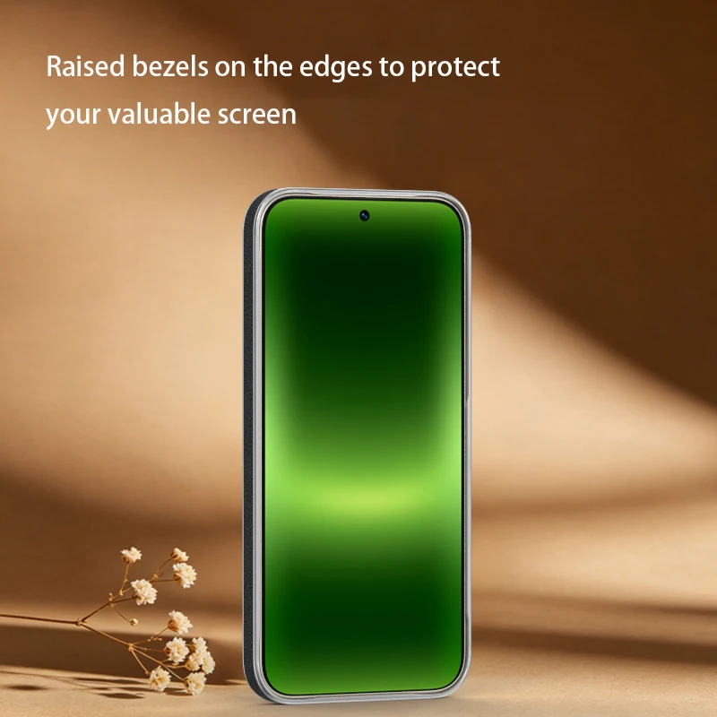 Sleek Delicate Leather Case with Built-in Magnet and Comfortable Grip
