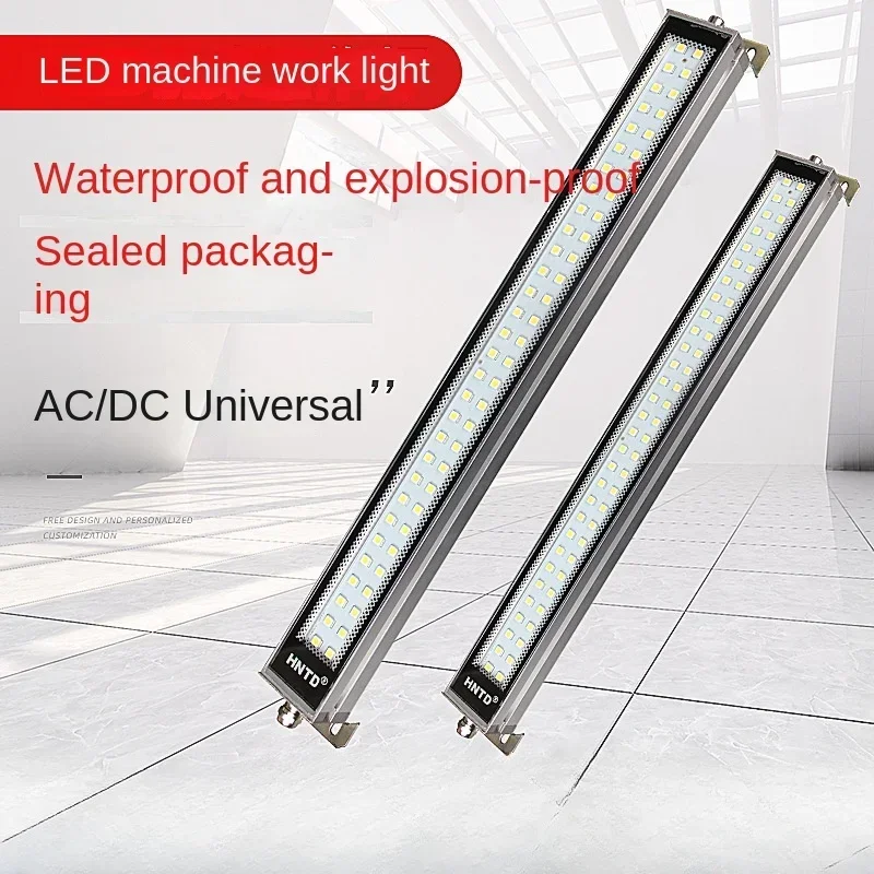 Led Machine Tool Work Light Waterproof Oil-proof Explosion-proof 220V 24V Aluminum Alloy