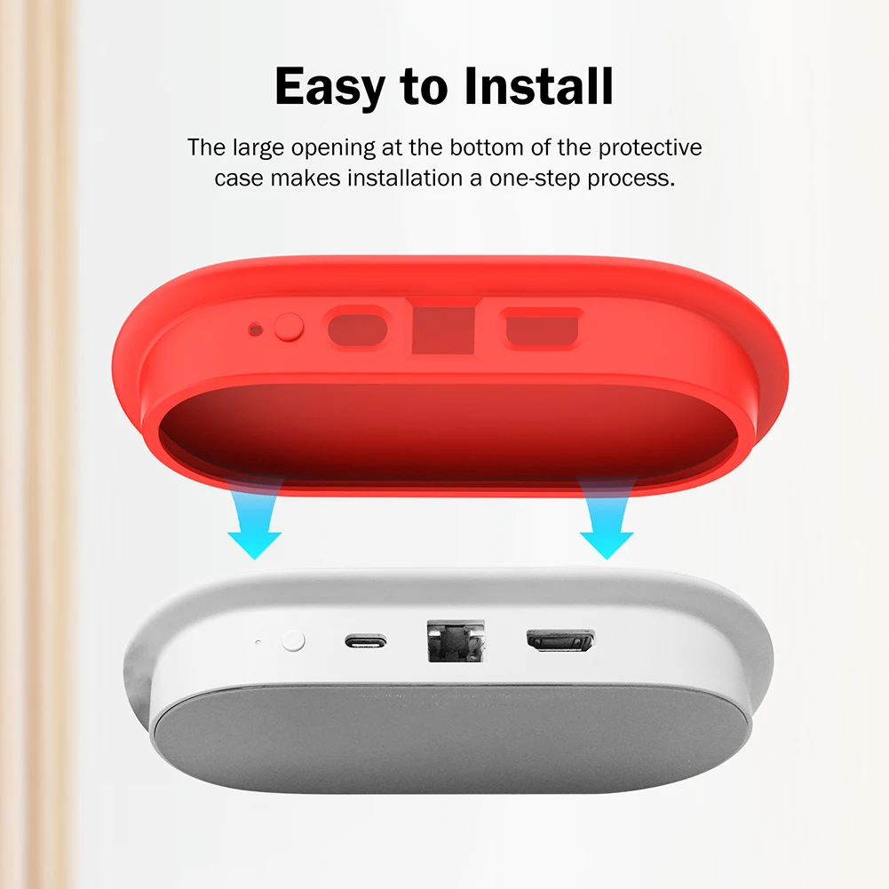 Silicone Protective Case Shockproof Protective Shell Anti-Drop Soft Silicone Cover for Google TV Streamer (4K) Console silicone case protector