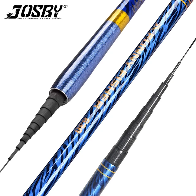 JOSBY Telescopic Travel Fishing Rod 3.6M/4.5M/5.4M/6.3M/7.2M High Carbon  Portable Super Hard Stream Pole Freshwater Pesca - AliExpress