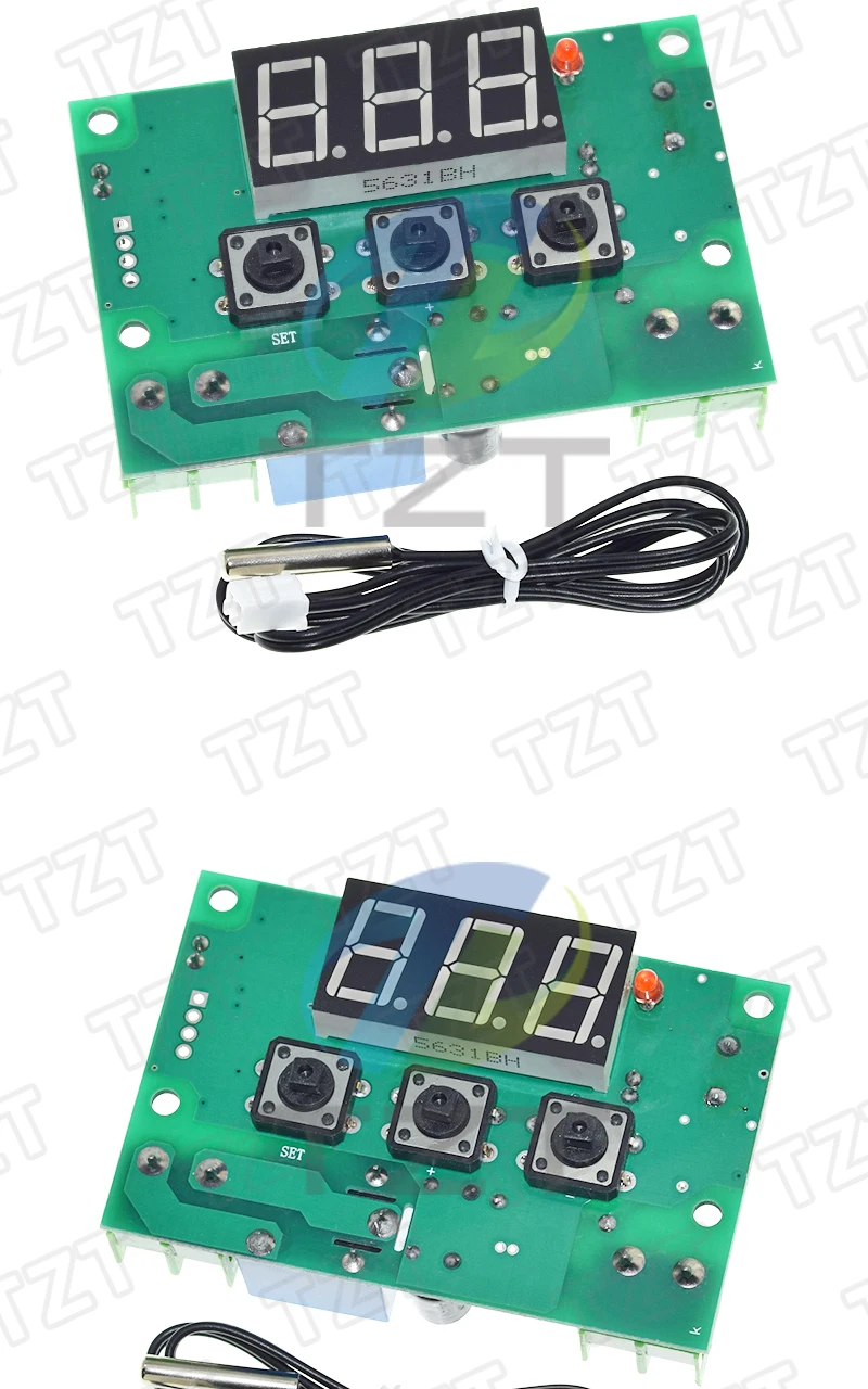 XH-W1301 LED Digitaler Temperaturregler Steuerschalter Thermostat Relais Sensor Schaltermodul DC 12V Wasserdicht NTC -50-110 – Detail 5