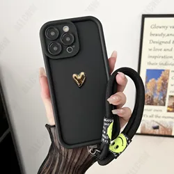 Custodia per telefono in silicone dorato - Cover posteriore antiurto
