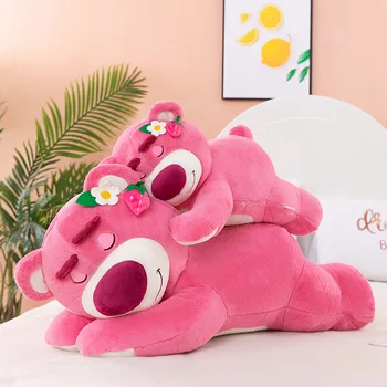 Disney 30cm Story Lotso Cute Bear Strawberry Sofa Plush Pillow Stuffed Toys Children Girls Friends Festivals Birthday Gift 5