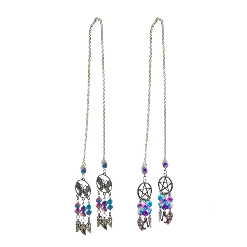

Auto Rear View Mirror Beaded Wind Chimes Ornament Pendant Car Mirror Fashion Hanging Decor Car Interior Drop Shipping