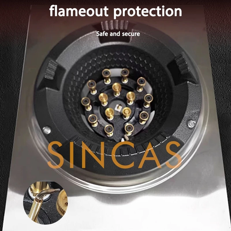Fierce Fire Stove Commercial Low Pressure Gas Stove Restaurant Liquefied Gas Stove Stir Fry Stove with Flameout Protection 4