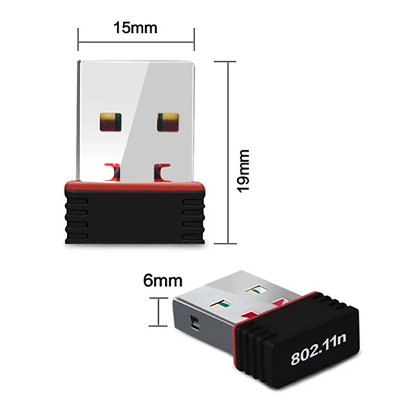 Mini USB WiFi Adapter 150Mbps 2.4GHz Network Card for PC Laptop
