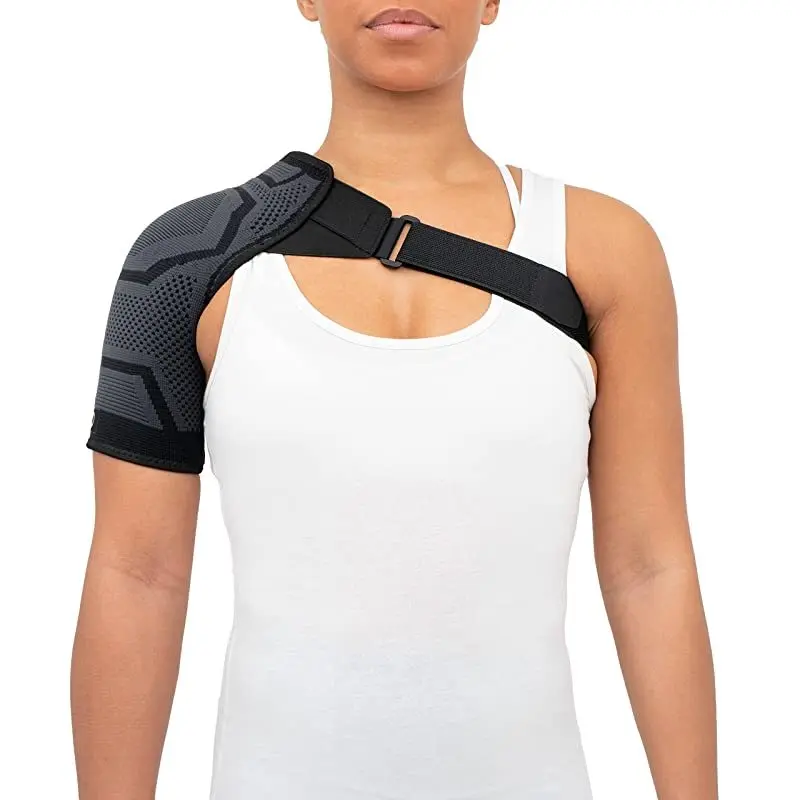 Adjustable Compression Shoulder Support Brace Strap Wrap Belt for Shoulder  Pain Relief Torn Rotator Cuff Dislocation Men Women