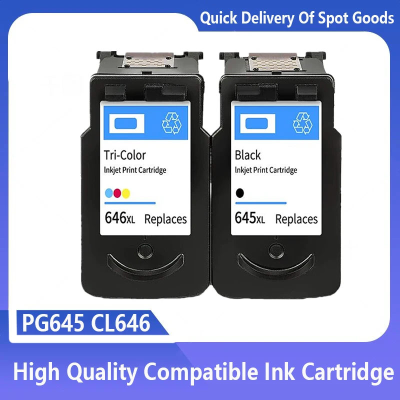 

PG645 CL646 Ink Cartridge PG 645 CL 646 XL Replacement for Canon Pixma MG 2400 2460 2500 2560 2580 2960 2965 IP2860 2880 MX496