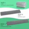 Twin Size 30D Bed Wedge Long Pillow, Headboard Gap Space Filler, Gray Mattress Memory Foam Back Bed Crack Body Positioners 6