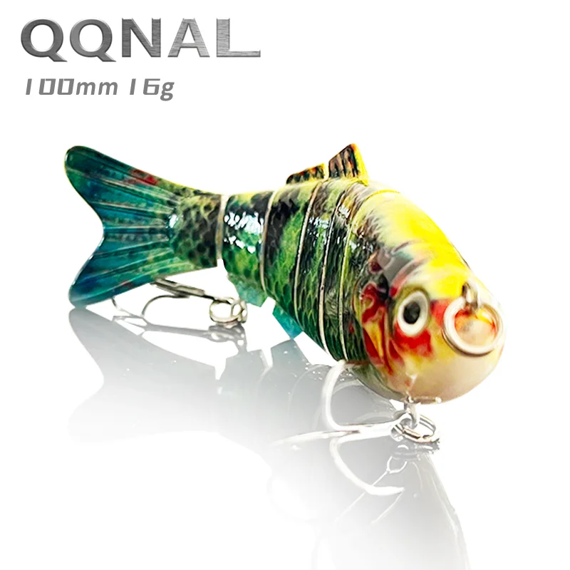 QQNAL 100mm 16g Sinking Wobblers Fishing Lures Jointed Crankbait Swimbait 6  Segment Hard Artificial Bait For Fishing Tackle Lure - AliExpress
