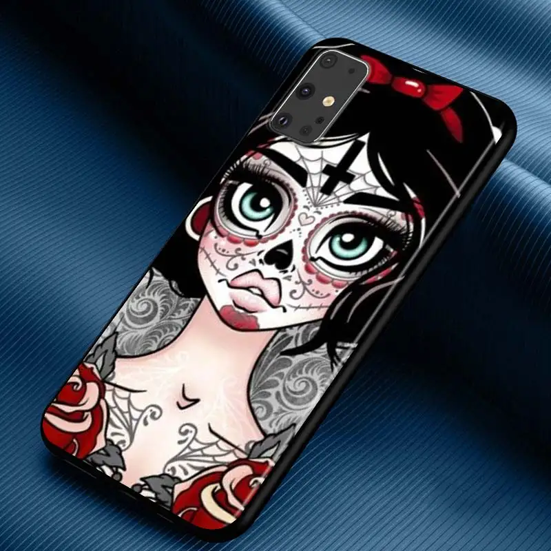 thumbnail image 1 of Funda de silicona suave para teléfono Samsung Galaxy S24 S23 S22 S21 S20 Ultra Plus Pro S10 S9 S8 S7 4G 5G con tatuaje de princesa de Disney, 1 of 5