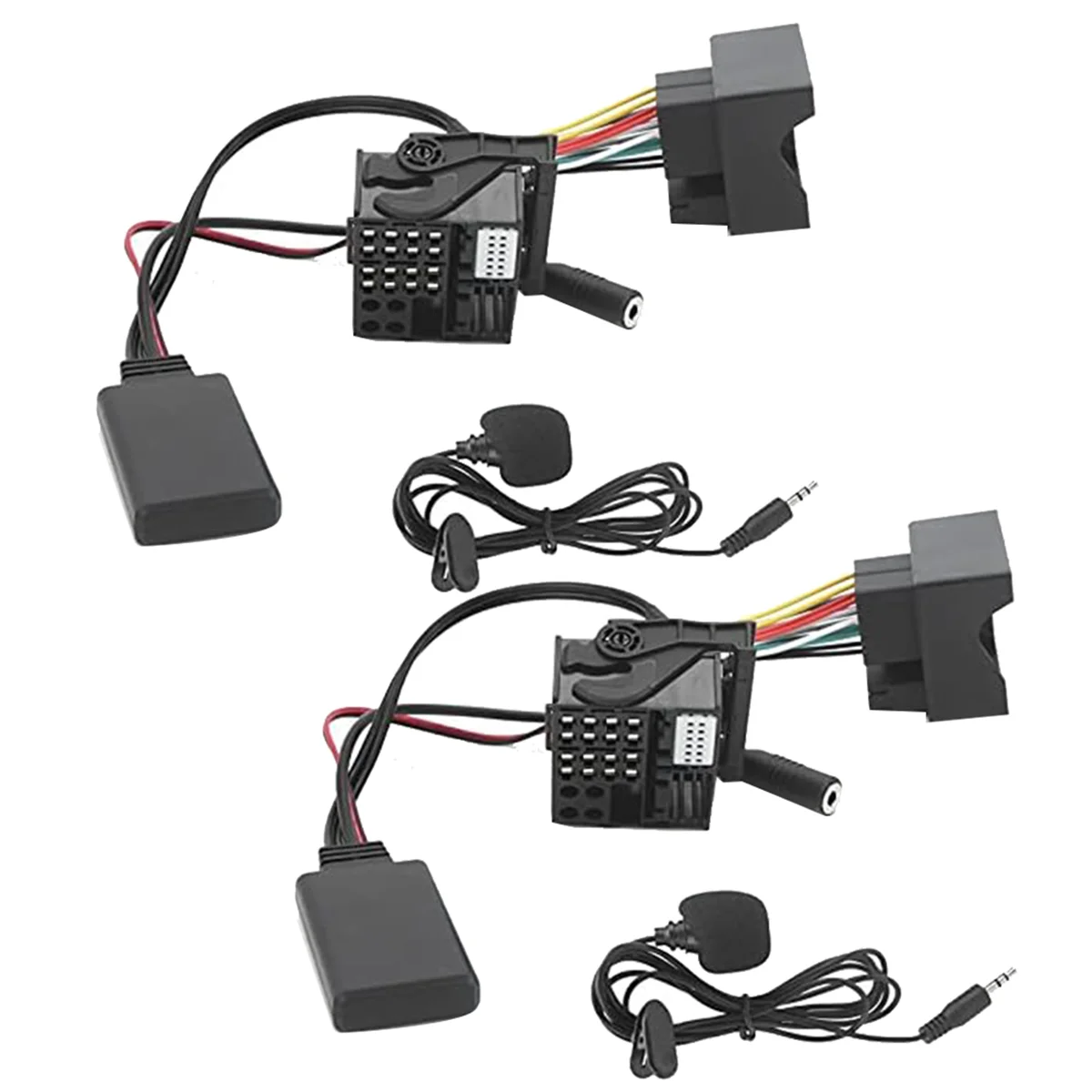 

2 комплекта автомобильный радиоприемник Bluetooth 5,0 музыкальный кабель AUX гарнитура адаптер Комплект жгута для BMW E60 E63 E90