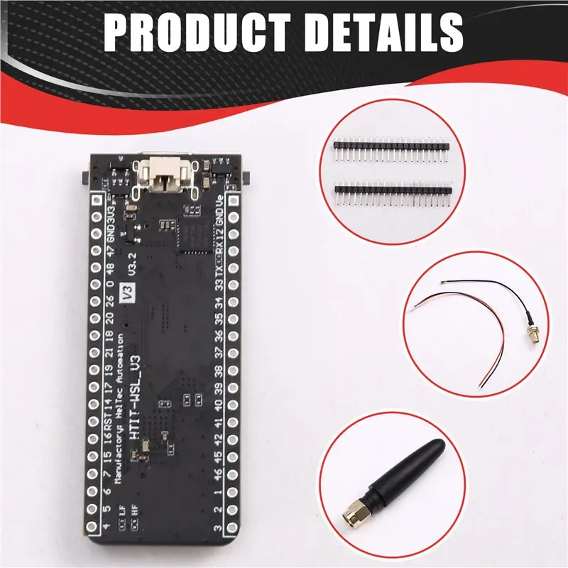 ESP32+ Lora 개발 보드용 무선 스틱 라이트 V3 ESP32-S3 노드 타입-C용 433-510Mhz