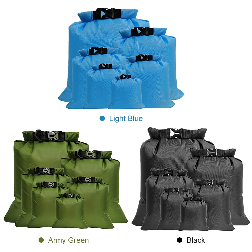 6 PCS Outdoor Waterproof Bag Dry Sack for Drifting Boating Floating Kayaking Beach Waterproof Beach bag Durable dry bag 6