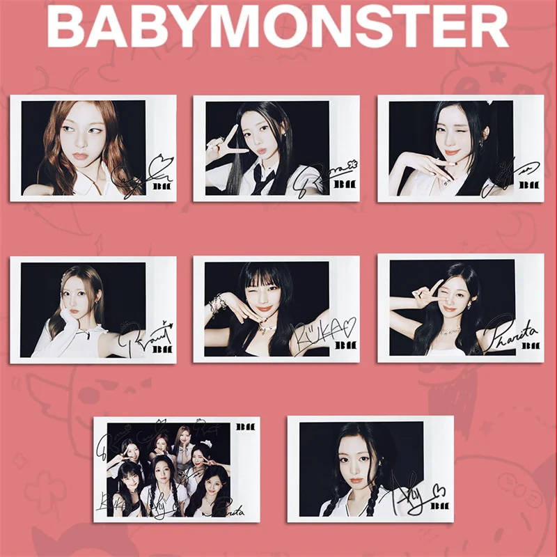 KPOP 8pcs/set BABYMONSTER new album postcard gift collector card