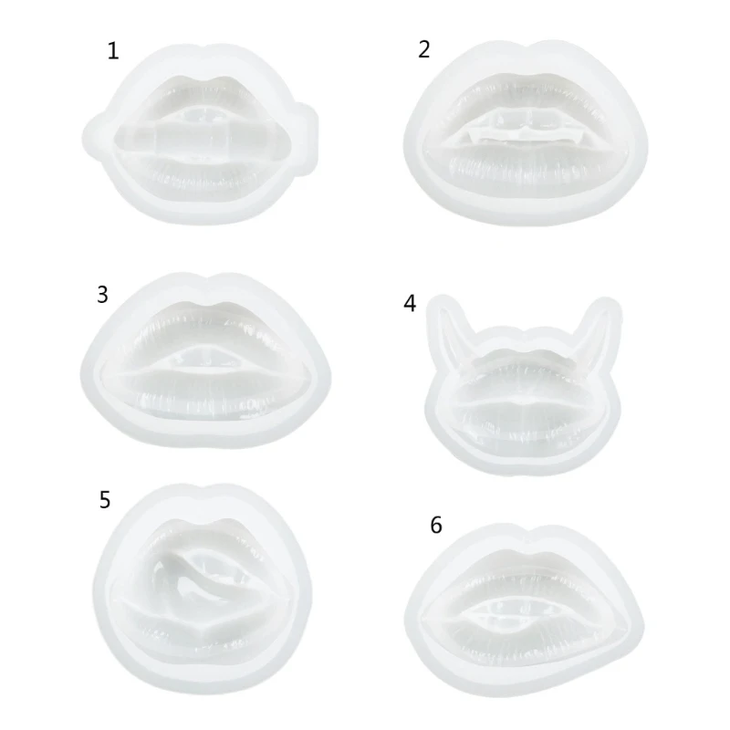

3-dimensional Mold Mouth Lip Craft Art Silicone Mold for Making Hand-made Soap Desk Ornaments