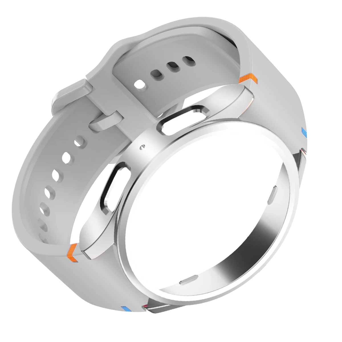 Silicone Band with Protective Bumper Case & Strap