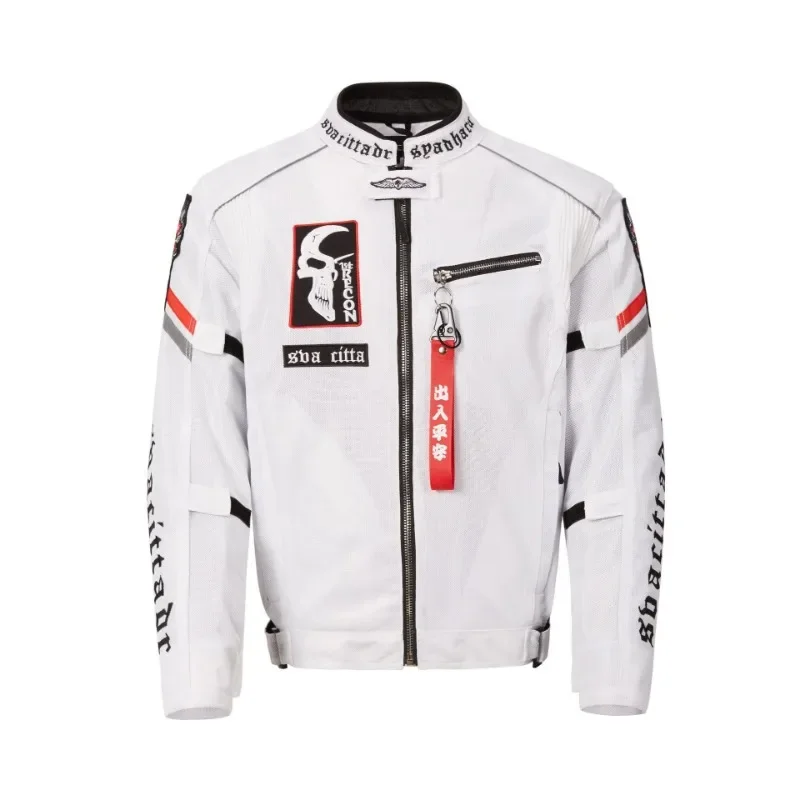 Motorcycle clothes summer women's XS size breathable mesh thin men's Retro riding fall proof clothes windproof