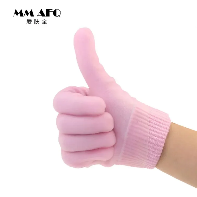 Gel Spa Gloves Moisturizing Whitening Exfoliating Pink Mask Ageless Beauty Hand Mask Hands Skin Care High Quality Silicone Glove