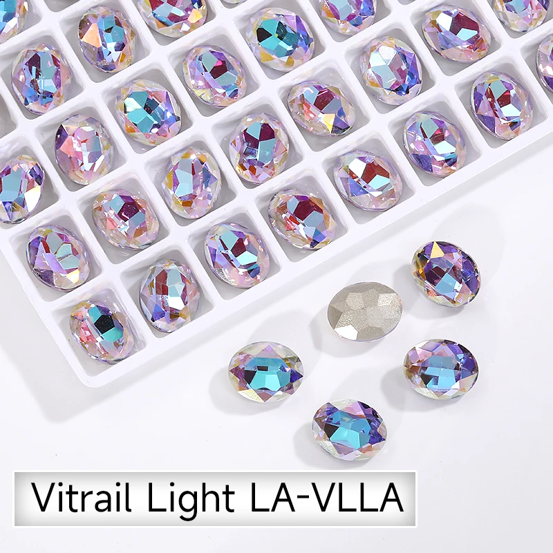 Cristales decorativos de cristal ovalados para joyería, cristales de  imitación, cuentas strass para manualidades, 20x30mm, 13x18mm, 10x14mm -  AliExpress