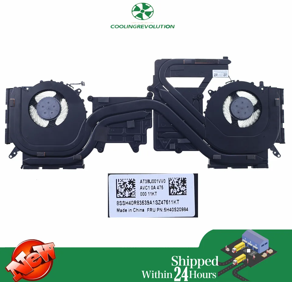 Laptop GPU CPU FAN & Heatsink For Lenovo Legion 5-15ACH6 5H40S20335