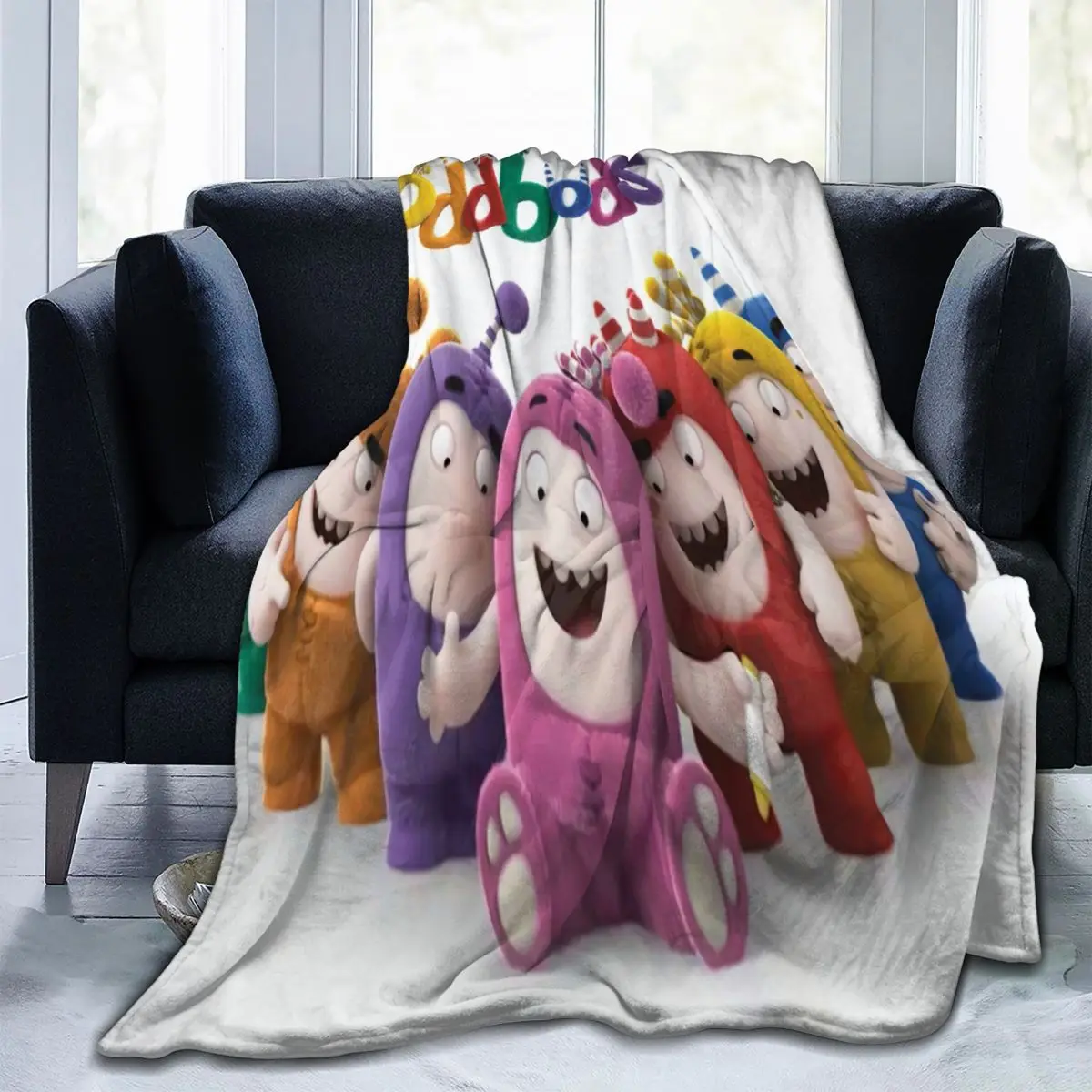 

Одеяло Oddbods, симпатичное, удобное, для гостиной, в разных стилях