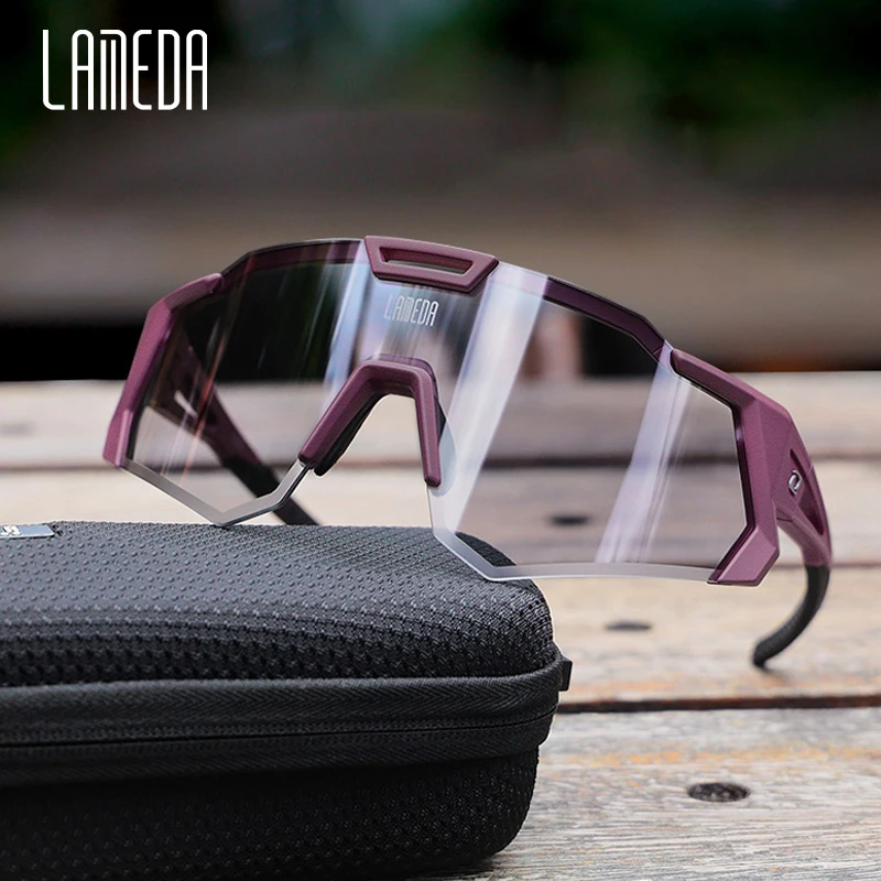 LAMEDA Photochromic Cycling Sunglasses Men Professional Bicycle Glasses Goggles Windproof MTB Road Bike Glasses Mountain Eyewear Cycling Sunglasses Cycling Glasses Sun Glasses Bicycle Glasses Sport Sunglasses Sports Glasses Sports Goggles